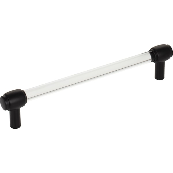 Jeffrey Alexander 160 mm Center-to-Center Matte Black Carmen Cabinet Bar Pull - 775-160MB