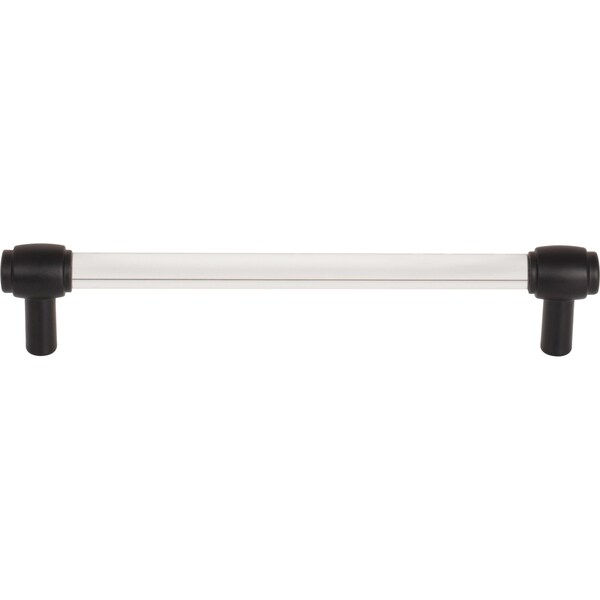 Jeffrey Alexander 160 mm Center-to-Center Matte Black Carmen Cabinet Bar Pull - 775-160MB