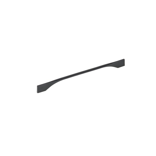 Richelieu 11 3/8 in to 12 5/8 in (288 mm to 320 mm) Matte Black Contemporary Drawer Pull - BP9253320900