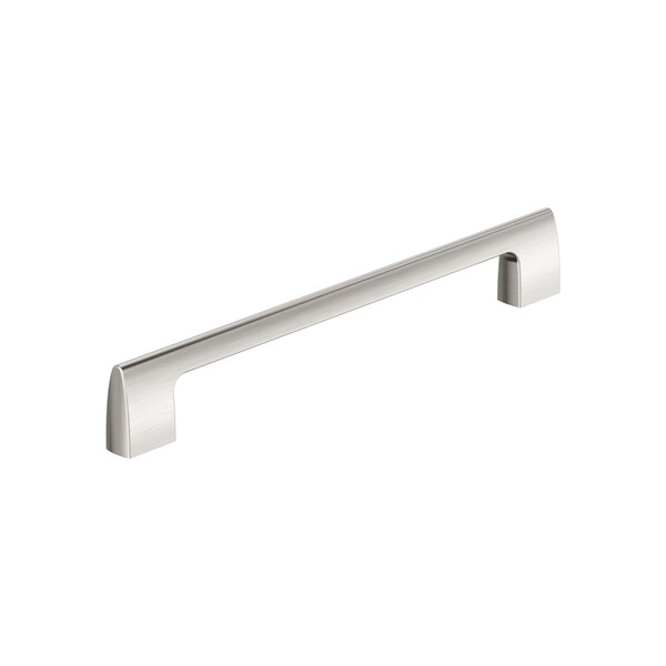 Amerock Riva 8-13/16 inch 224mm Center-to-Center Satin Nickel Cabinet Pull - BP55489G10