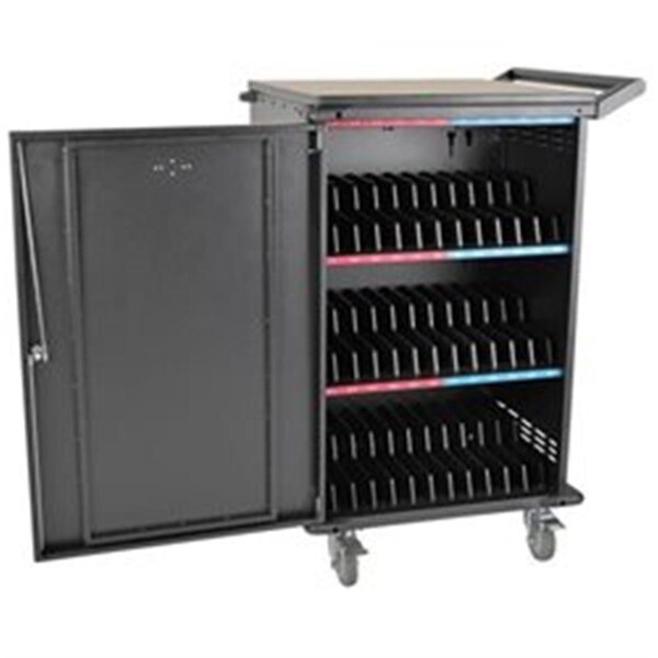 Doomsday 36-port Ac Charging Cart Storage Station Chromebook Laptop Tablet, Black - DO328587
