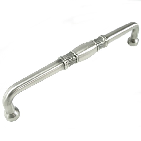 Mng 12" Oversize Bamboo Guerlain Pull, Satin Antique Nickel, - 13"o/a - 20621