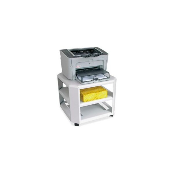 Master Products Master, MOBILE PRINTER STAND, THREE-SHELF, 17.8W X 17.8D X 14.75H, PLATINUM - 24060