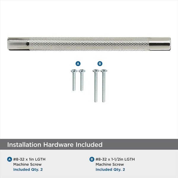 Amerock Bronx 6-5/16 in 160 mm Center-to-Center Polished Nickel Cabinet Pull - BP36559PN