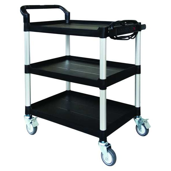 Zoro Select Cart, 37-3/16 in. Hx32-5/8 in. W, Black - 45NP01