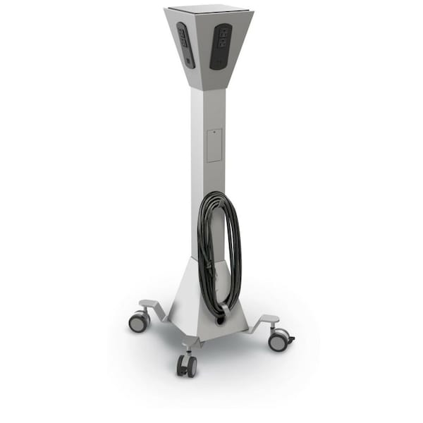 Mooreco Desktop Charger, 17-1/2" D, Steel, Platinum - 27735