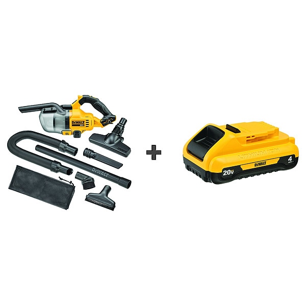 Dewalt Cordless Stick Vac, 20V, BONUS BATTERY - DCV501HB/DCB240