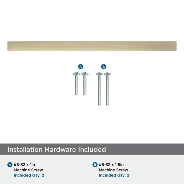Amerock Monument 6-5/16 in 160 mm Center-to-Center Golden Champagne Cabinet Pull - BP36572BBZ