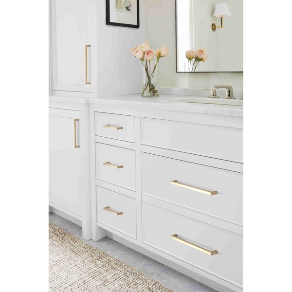 Amerock Monument 6-5/16 in 160 mm Center-to-Center Golden Champagne Cabinet Pull - BP36572BBZ