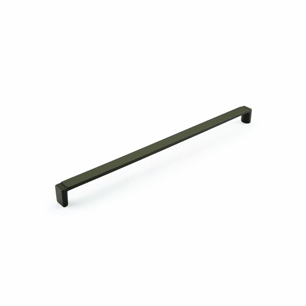 Schaub 12-5/8in Center to Center Quadrato Wide Cabinet Pull Signature Gun Metal Finish - 20018-GM