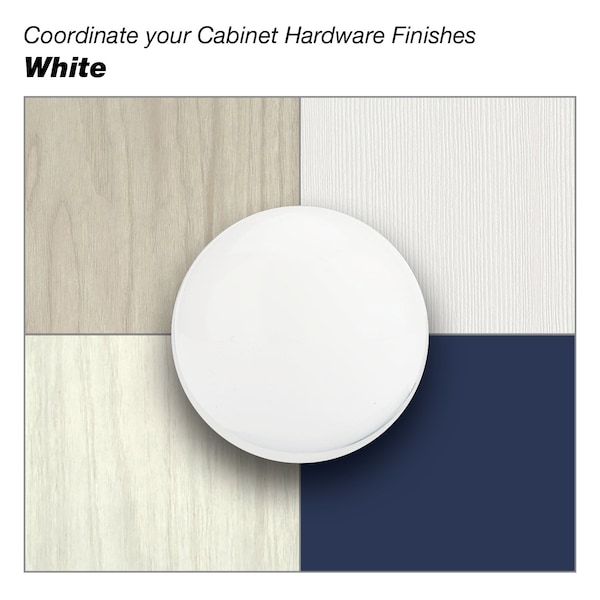 Richelieu 12 5/8 in (320 mm) Center-to-Center White Contemporary Drawer Pull - BP1310132030