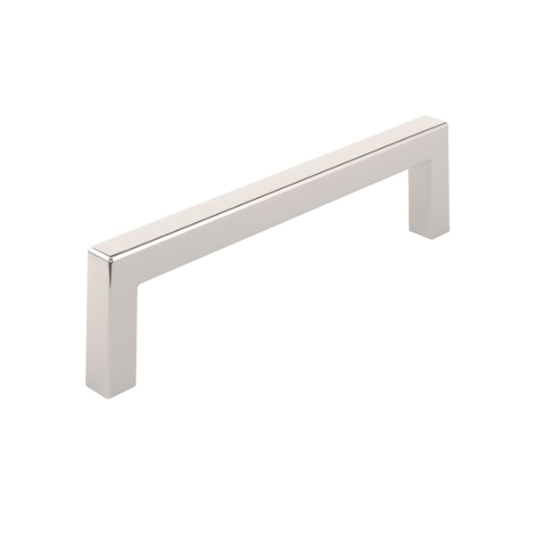 Richelieu Lambton Collection 5 1/16-inch (128 mm) Polished Nickel Modern Rectangular Cabinet Pull - BP873128180
