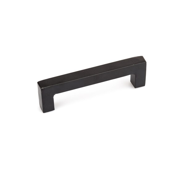 Richelieu 5-1/16 in. (128 mm) Center-to-Center Matte Black Forged Iron Traditional Barn Door Pull - BP9466128900