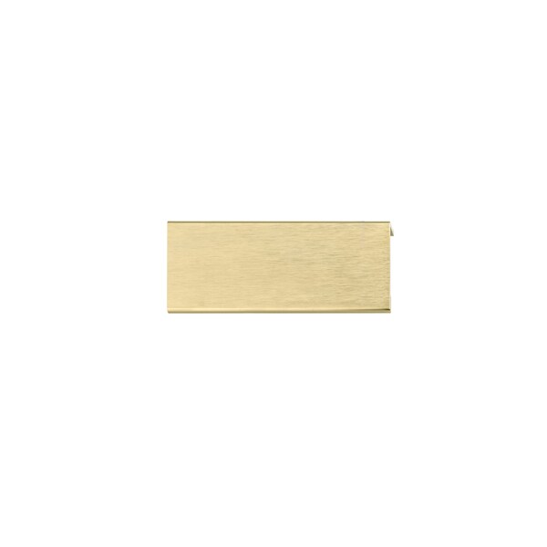 Richelieu 3-1/8 in. (80 mm) Center-to-Center Satin Gold Contemporary Edge Pull - BP989880166