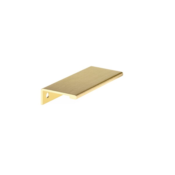 Richelieu 3-1/8 in. (80 mm) Center-to-Center Satin Gold Contemporary Edge Pull - BP989880166