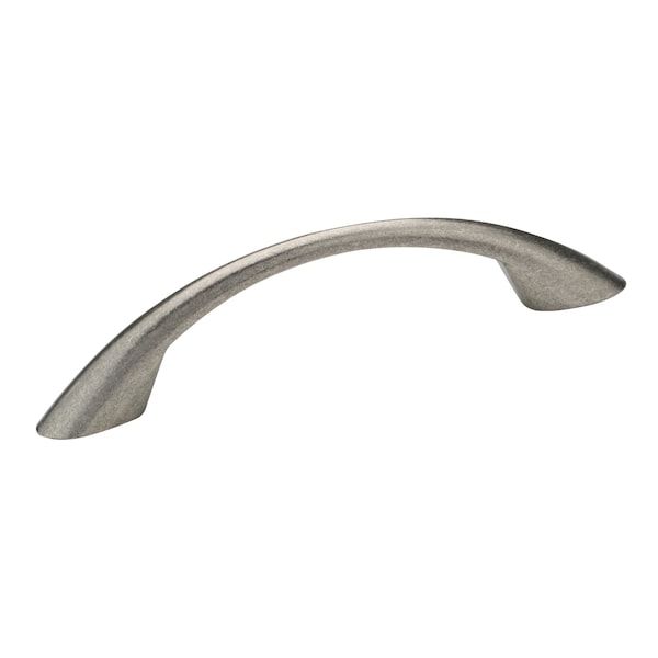 Richelieu 3-3/4 in. (96 mm) Center-to-Center Pewter Contemporary Drawer Pull - BP65017142