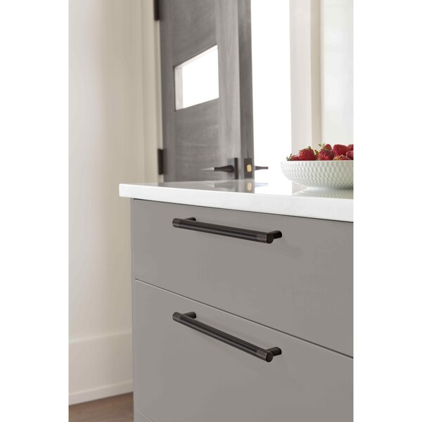 Amerock Bronx 10-1/16 in 256 mm Center-to-Center Oil Rubbed Bronze Cabinet Pull - BP36560ORB