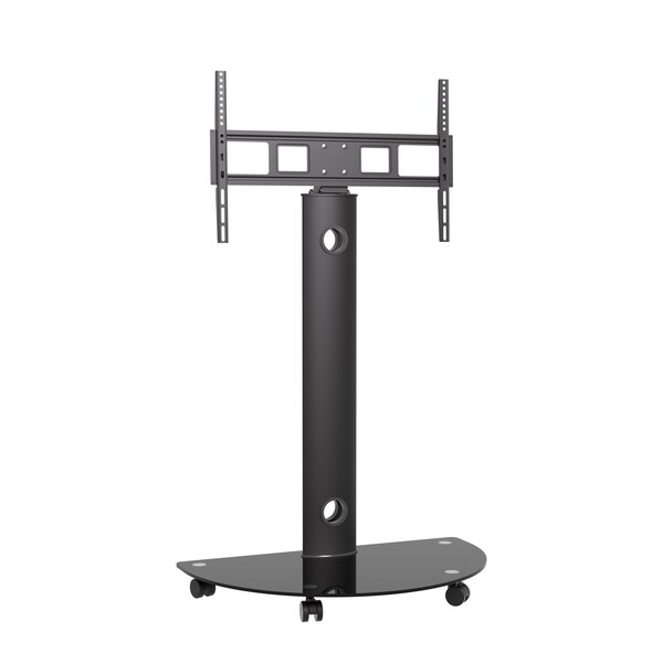 Promounts Mobile TV Cart with Swivel Mount for TVs 37 in. - 72 in. Up to 88 lbs, Black - PFCS6401-B