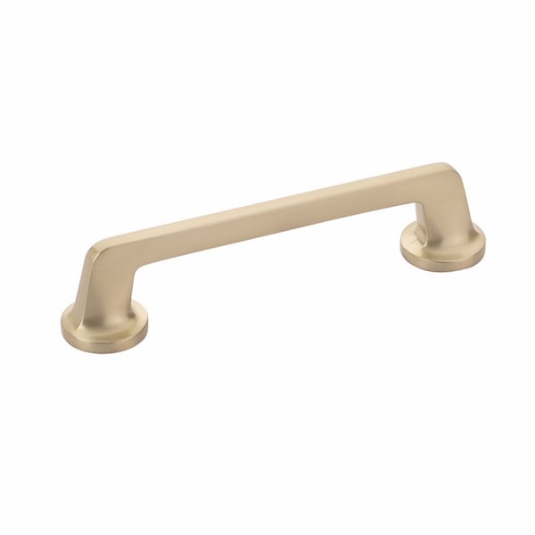 Schaub 5in Center to Center Northport Round Cabinet Pull Signature Satin Brass Finish - 212-SSB