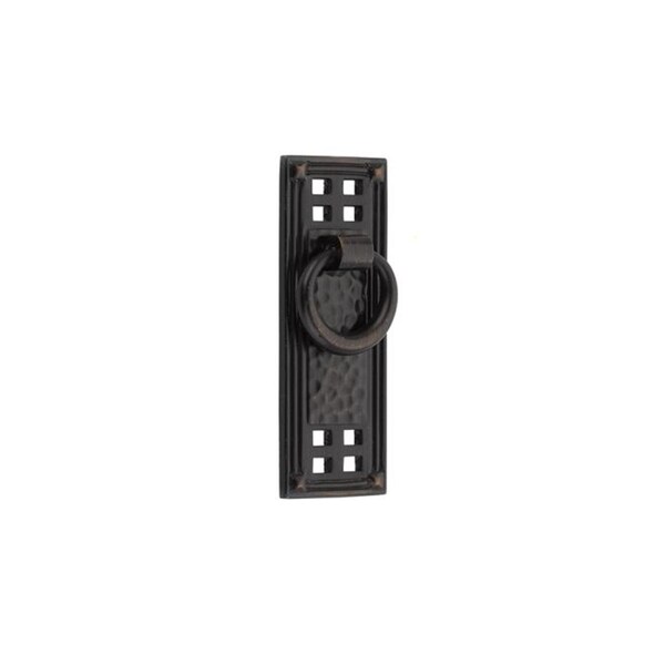 Patioplus 1.25 x 3.5 in. Hammered Vert Ring Cabinet Pull, Oil Rubbed Bronze - PA1635129