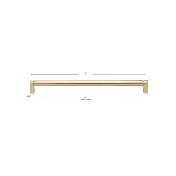 Gliderite Hardware 12-5/8 in. Center to Center Smooth Bar Pull - 4787-320-CHPG, 5PK - 4787-320-CHPG-5