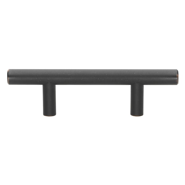 Gliderite Hardware 2-1/2 in. Center to Center Oil Rubbed Bronze Solid Steel Bar Pull - 5007-64-ORB, 25PK - 5007-64-ORB-25