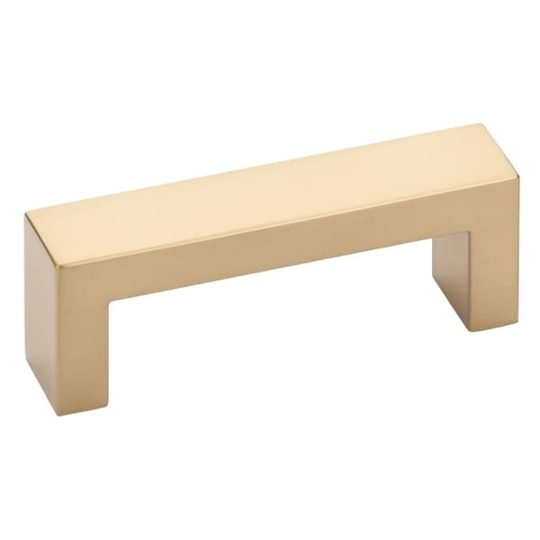 Emtek Keaton Cabinet Pull with 5 in Center to Center Satin Brass Finish - 86716US4