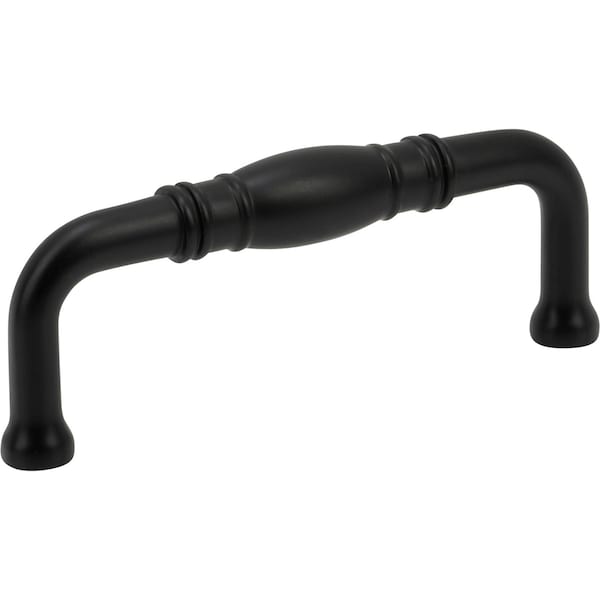 Designperfect 3'' Center-to-Center Handle Pull, Matte/Flat Black, 10PK - DPA10R572BLK