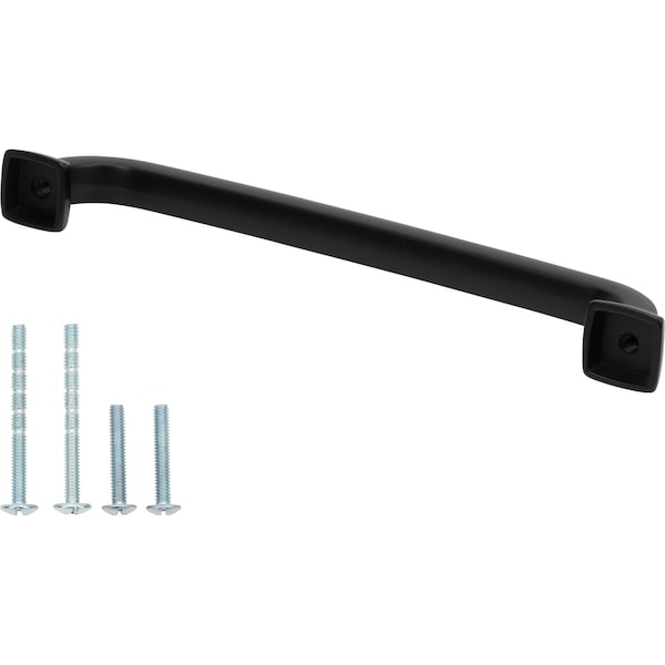 Designperfect 6-5/16'' Center-to-Center Handle Pull, Matte/Flat Black, 10PK - DPA10S35BLK