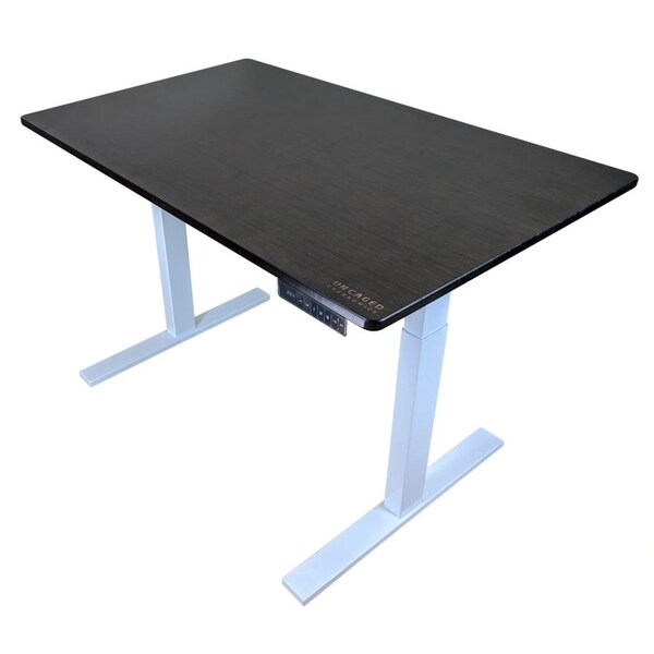 Uncaged Ergonomics RiseUpElectricStandingDesk60X30"BlackBambooDesktopSitStand, Ruwbk - RUWBK