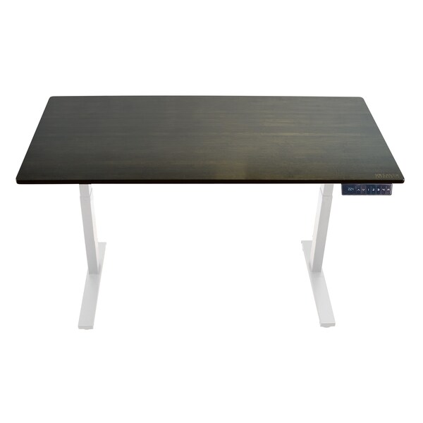 Uncaged Ergonomics RiseUpElectricStandingDesk60X30"BlackBambooDesktopSitStand, Ruwbk - RUWBK