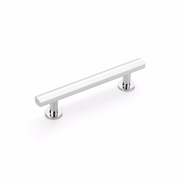 Schaub 4in Center to Center Heathrow Cabinet Pull Polished Chrome Finish - 553-26