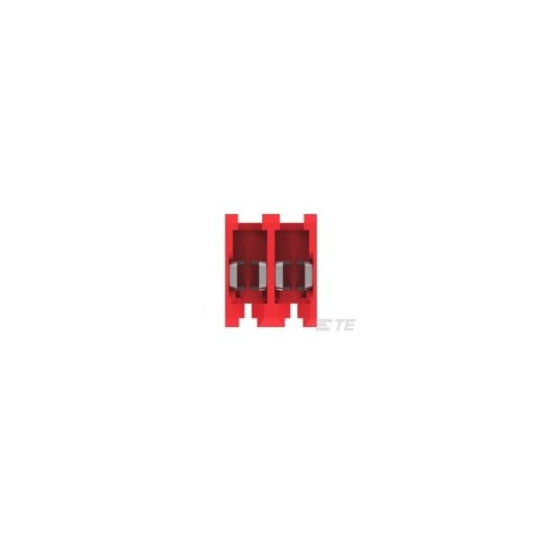 Te Connectivity Headers & Wire Housings Feed Thru Wo Tab 2P L.R. Red 22 Awg - 3-640601-2