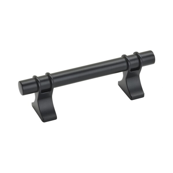 Amerock Davenport 3 in 76 mm Center-to-Center Matte Black Cabinet Pull - BP36600FB