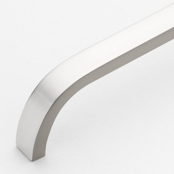 Gliderite Hardware 3-3/4 in. Center to Center Curved Bar Pull Satin Nickel, 5PK - 4843-96-SN-5