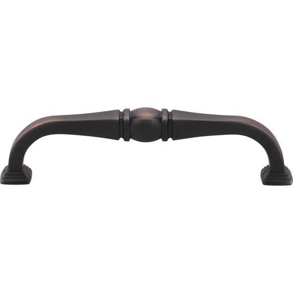 Jeffrey Alexander 128 mm Center-to-Center Brushed Oil Rubbed Bronze Katharine Cabinet Pull - 188-128DBAC
