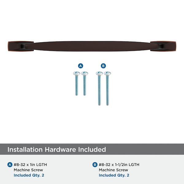 Amerock Highland Ridge 8-13/16 inch 224mm Center-to-Center Dark Oiled Bronze Cabinet Pull - BP55328DOB