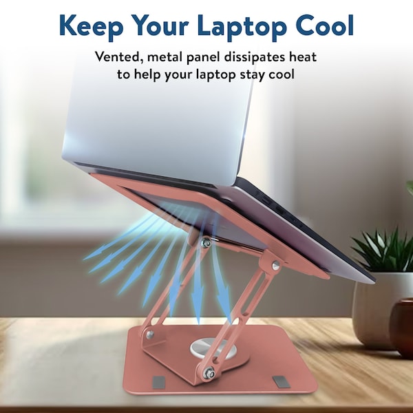 Uncaged Ergonomics SWIVEL LAPTOP STAND ROSE GOLD - SLS-ROSE GOLD