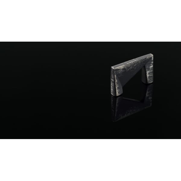 Richelieu 12 5/8 in (320 mm) Center-to-Center Brushed Industrial Black Contemporary Cabinet Pull - 681132094