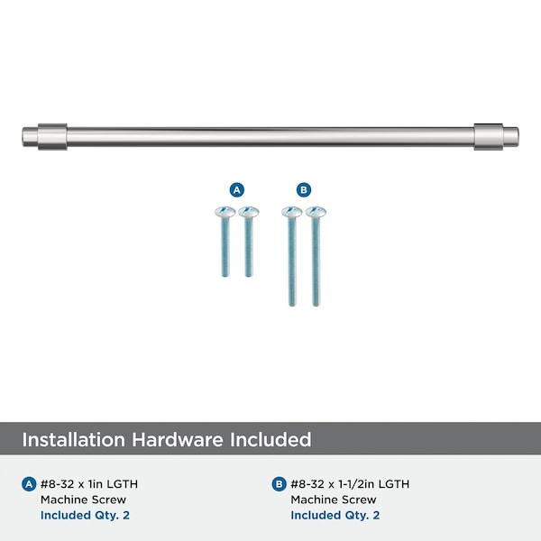 Amerock Destine 10-1/16 inch 256mm Center-to-Center Polished Chrome Cabinet Pull - BP3690226