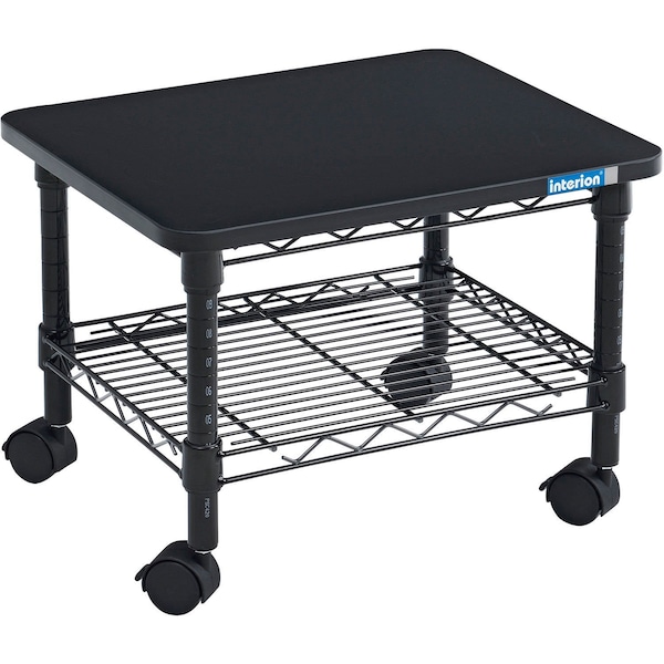 Global Industrial Interion Under-Desk Wire Machine Stand, 19W x 16D x 13-1/2H, Black - 436958