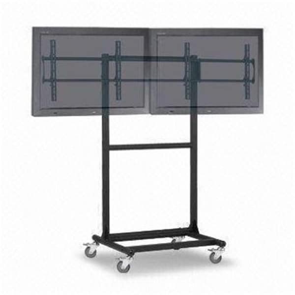 Cotytech Adjustable Ergonomic Mobile Dual Tv Cart For 32-Inch To 46-Inch Tvs With 1 Shelf - CT-OS37-1S
