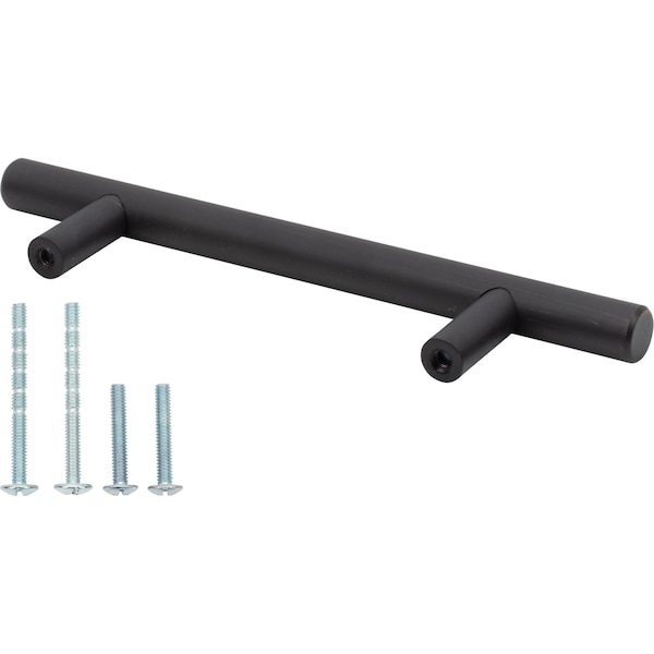 Designperfect 3-3/4'' Center-to-Center Bar Pull, Brushed Oil Rubbed Bronze, 10PK - DPA10T203ORB