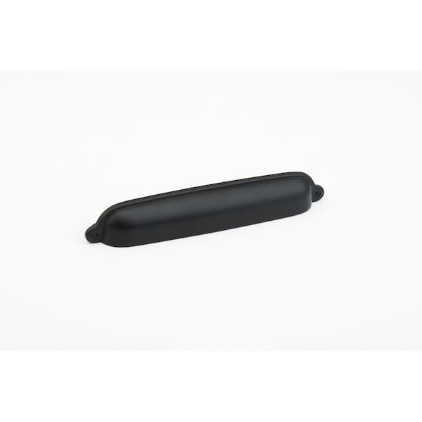 Schaub 6in Center to Center Country Cup Pull Flat Black Finish - 744-FB