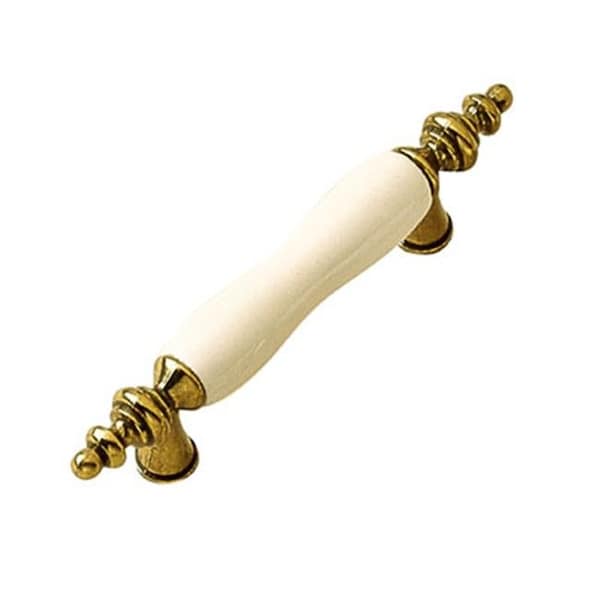 Hd BWP703 W Belwith Keeler Homestead 3 in. Pull; White Ceramic Insert - BWP703 W