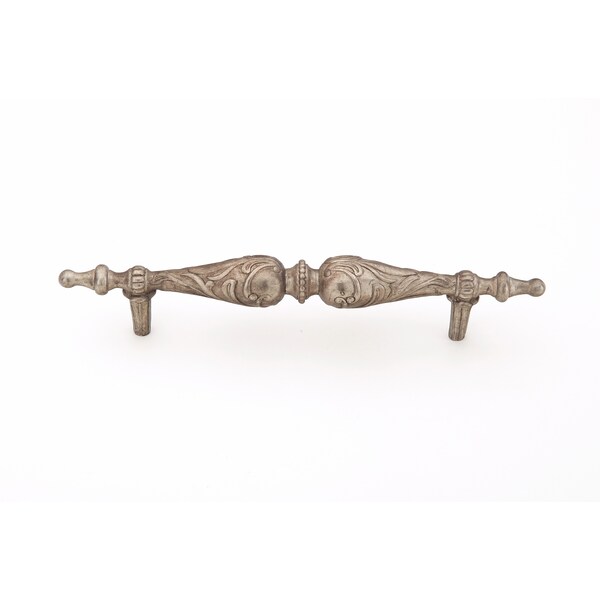 Schaub 5in Center to Center Symphony Cantata Cabinet Pull Monticello Silver Finish - 995-MSL