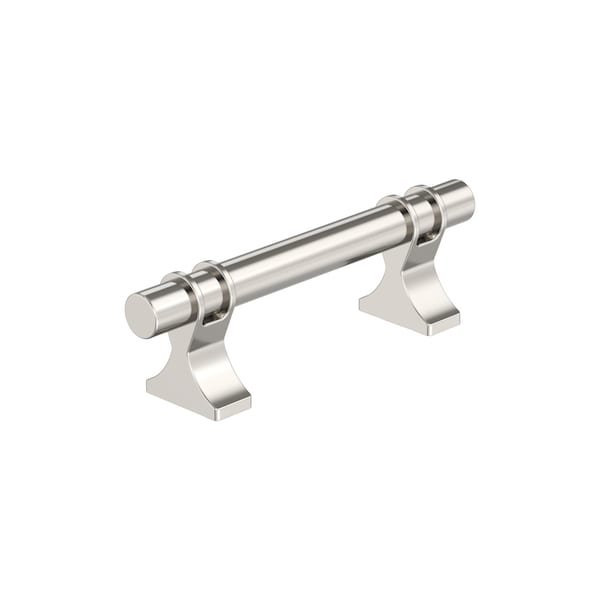 Amerock Davenport 3 inch 76mm Center-to-Center Polished Nickel Cabinet Pull - BP36600PN