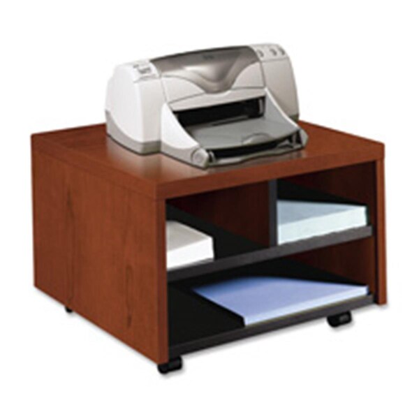 Vertex Printer-Fax Stand- Mobile- 20in.x19-.88in.x14-.13in.- Mahogany - VE686633