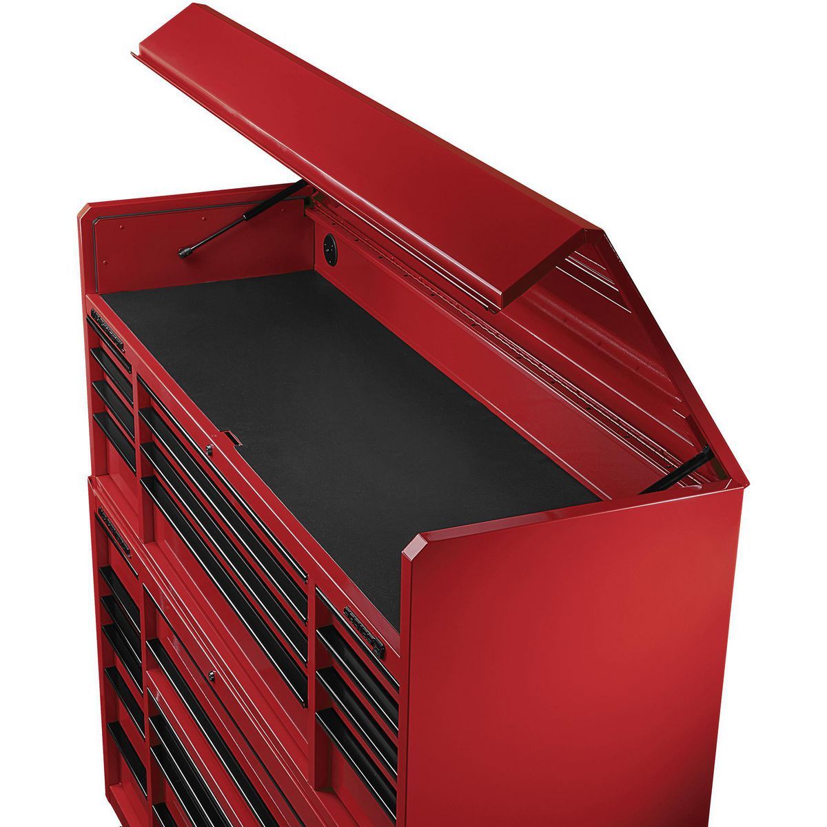 General de Estados Unidos 72 pulgadas x 22 pulgadas. Gabinete superior de triple banco, Serie 3, Rojo - 58708