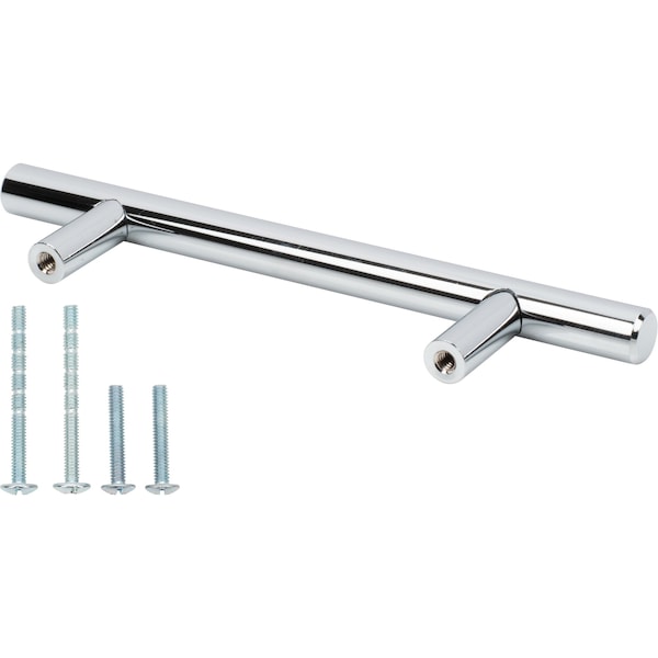 Designperfect 3-3/4'' Center-to-Center Bar Pull, Polished Chrome - DPA-T203PC